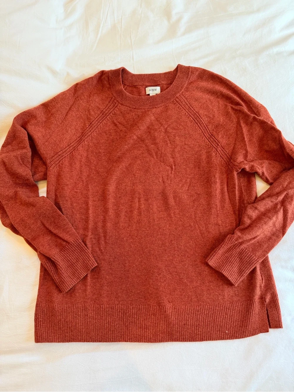 J. Crew Women Rust Crewneck Sweater
